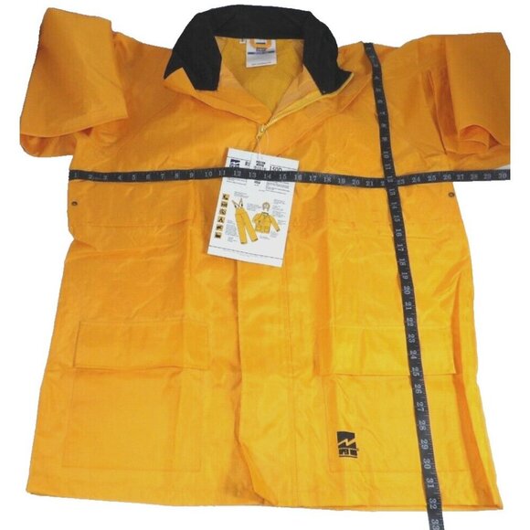 OPEN ROAD Rip Stop 150D waterproof polyester overalls & jacket men's size L, NEW - Picture 2 of 9